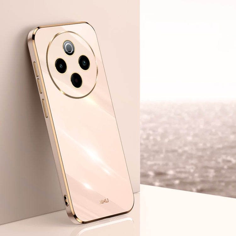 XINLI Straight Edge 6D Electroplate TPU Phone Case, For vivo V50 Lite, For vivo V50, For vivo Y300 Pro