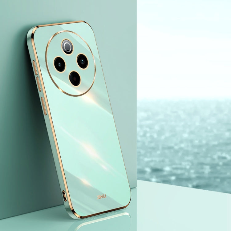 XINLI Straight Edge 6D Electroplate TPU Phone Case, For vivo V50 Lite, For vivo V50, For vivo Y300 Pro
