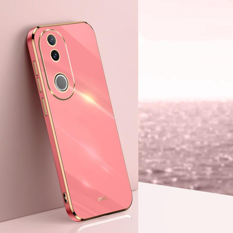 XINLI Straight Edge 6D Electroplate TPU Phone Case, For vivo V50 Lite, For vivo V50, For vivo Y300 Pro