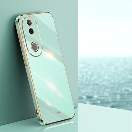 XINLI Straight Edge 6D Electroplate TPU Phone Case, For vivo V50 Lite, For vivo V50, For vivo Y300 Pro