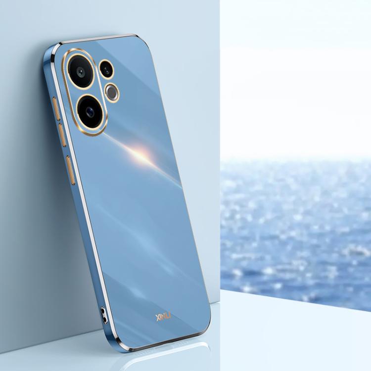 XINLI Straight Edge 6D Electroplate TPU Phone Case, For vivo S30 Pro mini 5G, For vivo S30 5G, For vivo X200 Ultra