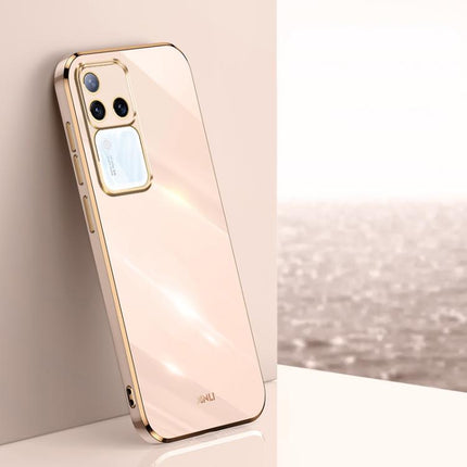 XINLI Straight Edge 6D Electroplate TPU Phone Case, For vivo S18 Pro, For vivo S18e, For vivo X100 Pro 5G