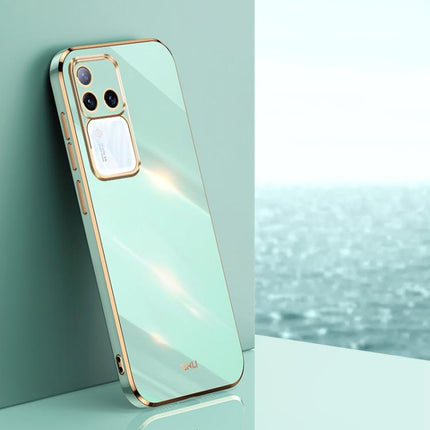 XINLI Straight Edge 6D Electroplate TPU Phone Case, For vivo S18 Pro, For vivo S18e, For vivo X100 Pro 5G