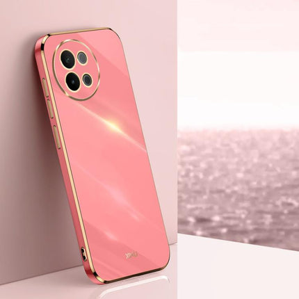 XINLI Straight Edge 6D Electroplate TPU Phone Case, For vivo S18 Pro, For vivo S18e, For vivo X100 Pro 5G