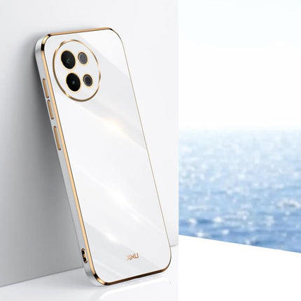 XINLI Straight Edge 6D Electroplate TPU Phone Case, For vivo S18 Pro, For vivo S18e, For vivo X100 Pro 5G