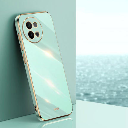 XINLI Straight Edge 6D Electroplate TPU Phone Case, For vivo S18 Pro, For vivo S18e, For vivo X100 Pro 5G