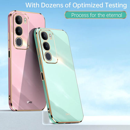 XINLI Straight Edge 6D Electroplate TPU Phone Case, For vivo Y50 5G, For vivo Y500 5G, For vivo V60 5G Global