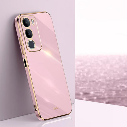 XINLI Straight Edge 6D Electroplate TPU Phone Case, For vivo Y50 5G, For vivo Y500 5G, For vivo V60 5G Global
