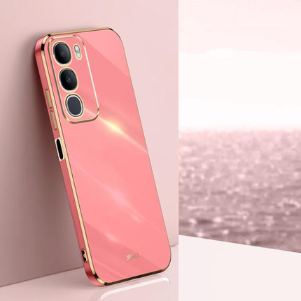 XINLI Straight Edge 6D Electroplate TPU Phone Case, For vivo Y50 5G, For vivo Y500 5G, For vivo V60 5G Global