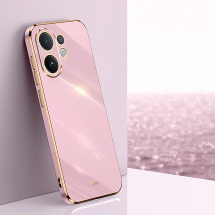 XINLI Straight Edge 6D Electroplate TPU Phone Case, For vivo Y50 5G, For vivo Y500 5G, For vivo V60 5G Global