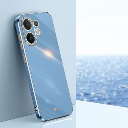 XINLI Straight Edge 6D Electroplate TPU Phone Case, For vivo Y50 5G, For vivo Y500 5G, For vivo V60 5G Global