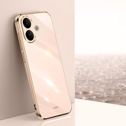 XINLI Straight Edge 6D Electroplate TPU Phone Case, For vivo X300 Pro, For vivo X300 5G, For vivo V60 Lite 5G