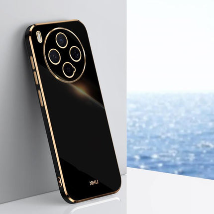 XINLI Straight Edge 6D Electroplate TPU Phone Case, For vivo X300 Pro, For vivo X300 5G, For vivo V60 Lite 5G
