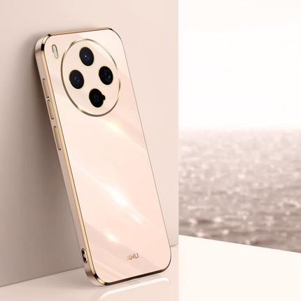 XINLI Straight Edge 6D Electroplate TPU Phone Case, For vivo X300 Pro, For vivo X300 5G, For vivo V60 Lite 5G