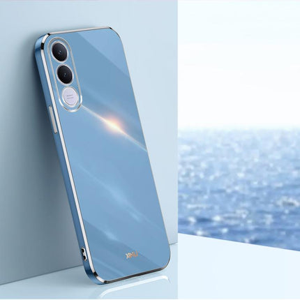 XINLI Straight Edge 6D Electroplate TPU Phone Case, For vivo Y600 Pro 5G, For vivo V70 FE 5G, For vivo X300 Ultra