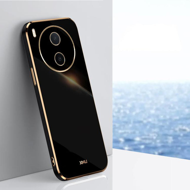 XINLI Straight Edge 6D Electroplate TPU Phone Case, For vivo Y600 Pro 5G, For vivo V70 FE 5G, For vivo X300 Ultra
