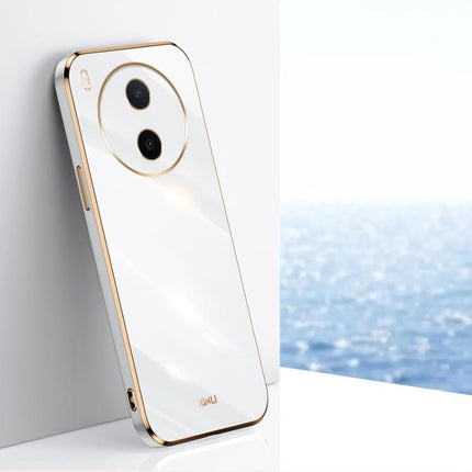 XINLI Straight Edge 6D Electroplate TPU Phone Case, For vivo Y600 Pro 5G, For vivo V70 FE 5G, For vivo X300 Ultra