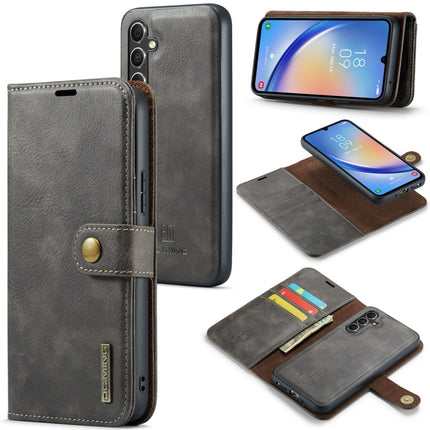 DG.MING Crazy Horse Texture Detachable Magnetic Leather Case