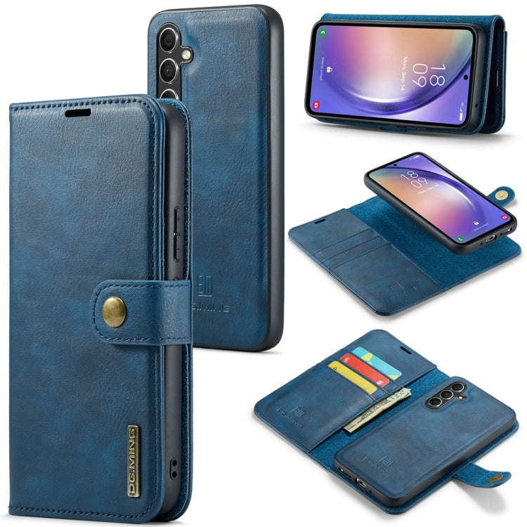 DG.MING Crazy Horse Texture Detachable Magnetic Leather Case