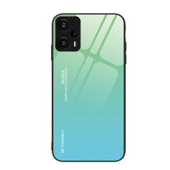 Gradient Color Glass Phone Case, For Xiaomi Redmi Note 12 Turbo