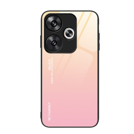 Gradient Color Glass Phone Case, For Xiaomi Poco F6, For Xiaomi Poco F6 Pro, For Xiaomi Redmi Note 12 4G Global