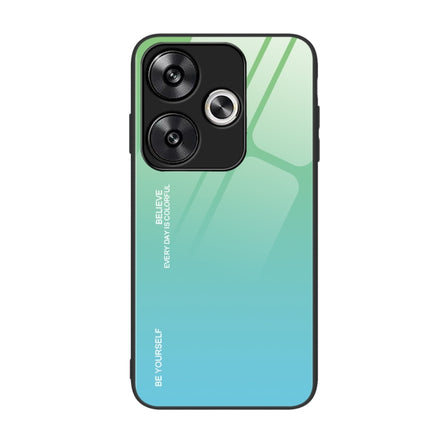 Gradient Color Glass Phone Case, For Xiaomi Poco F6, For Xiaomi Poco F6 Pro, For Xiaomi Redmi Note 12 4G Global