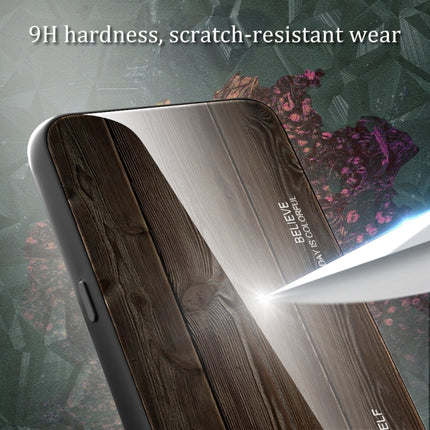 Wood Grain Glass TPU Phone Case, For Xiaomi Redmi Note 12 4G Global, For Xiaomi Redmi Note 12 Turbo