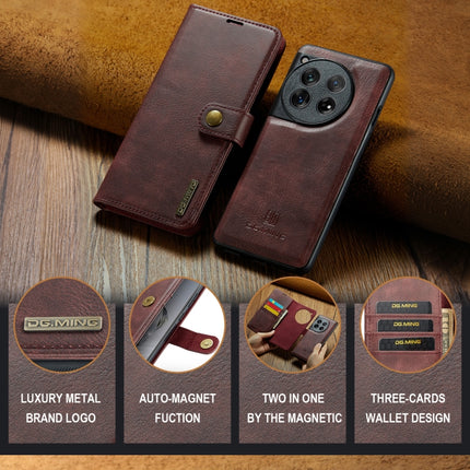 DG.MING Crazy Horse Texture Detachable Magnetic Leather Case