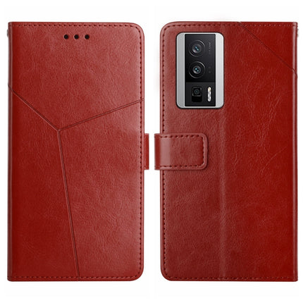 Y-shaped Pattern Flip Leather Phone Case, For Xiaomi Poco F5 Pro, For Xiaomi Redmi Note 12S