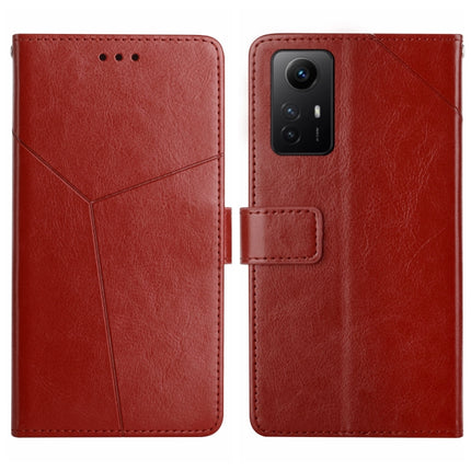 Y-shaped Pattern Flip Leather Phone Case, For Xiaomi Poco F5 Pro, For Xiaomi Redmi Note 12S