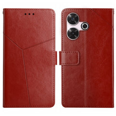 Y-shaped Pattern Flip Leather Phone Case, For Xiaomi Redmi 13 4G Global / 5G Global, For Xiaomi Redmi A3, For Xiaomi Redmi Note 13 Pro 4G Global, For Xiaomi Redmi Note 13 4G, For Xiaomi Redmi 13C 5G, For Xiaomi 14 Ultra