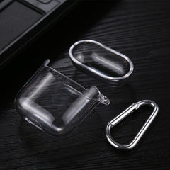 Transparent PC Hard Earphone Protective Case with Hook, For AirPods 1 / 2 with Hook, For AirPods Pro with Hook