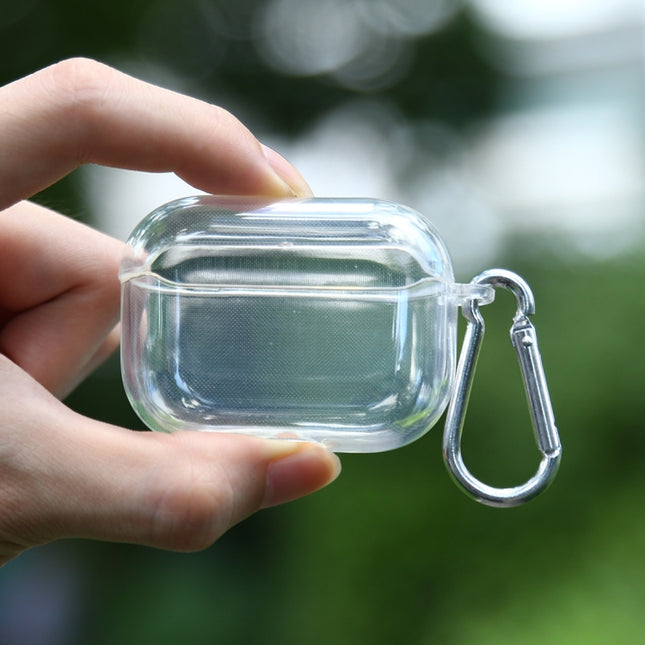 Transparent TPU Soft Earphone Protective Case with Hook, For AirPods 1 / 2 TPU, For AirPods Pro TPU
