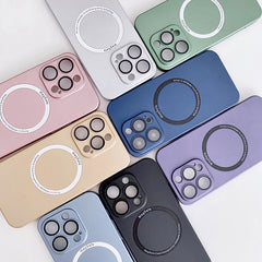 Magsafe Magnetic PC Shockproof Phone Case With Camera Lens, For iPhone 11, For iPhone 11 Pro Max, For iPhone 12 Pro Max, For iPhone 12 Pro