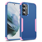 For Samsung Galaxy S24+ 5G / Royal Blue + Pink