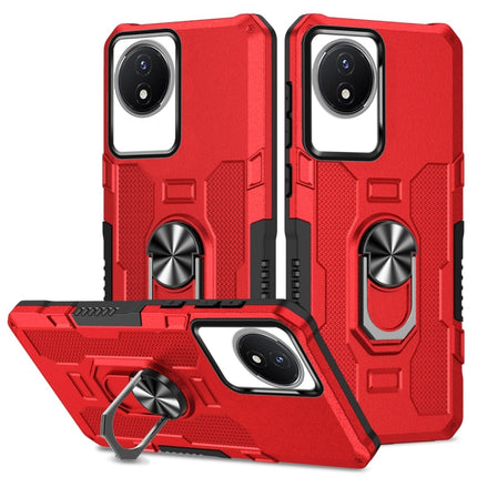 Ring Holder Armor Hybrid Phone Case, For vivo V27e, For vivo Y02, For vivo V27