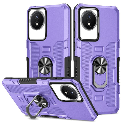 Ring Holder Armor Hybrid Phone Case, For vivo V27e, For vivo Y02, For vivo V27