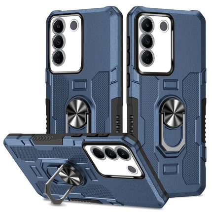 Ring Holder Armor Hybrid Phone Case, For vivo V27e, For vivo Y02, For vivo V27