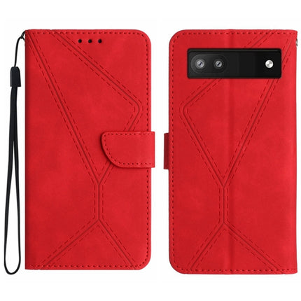 Stitching Embossed Leather Phone Case, For Google Pixel 6 Pro, For Google Pixel 6a
