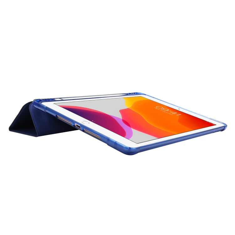 Airbag-Horizontal-Flip-Ledertasche mit dreifachem Halter und Stifthalter, für iPad 10.2 2021/2020/2019, für iPad Mini 4, für iPad Mini (2019)