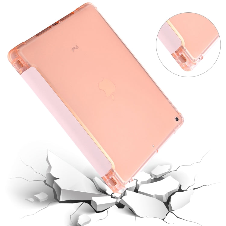 Airbag-Horizontal-Flip-Ledertasche mit dreifachem Halter und Stifthalter, für iPad 10.2 2021/2020/2019, für iPad Mini 4, für iPad Mini (2019)