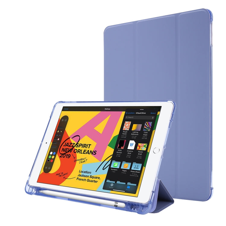 Airbag-Horizontal-Flip-Ledertasche mit dreifachem Halter und Stifthalter, für iPad 10.2 2021/2020/2019, für iPad Mini 4, für iPad Mini (2019)
