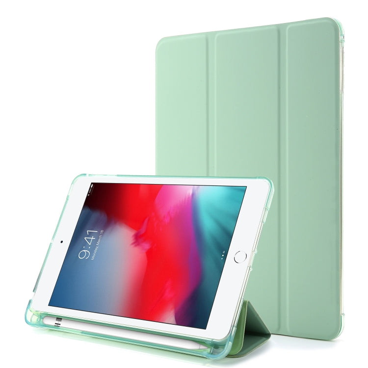 Airbag-Horizontal-Flip-Ledertasche mit dreifachem Halter und Stifthalter, für iPad 10.2 2021/2020/2019, für iPad Mini 4, für iPad Mini (2019)