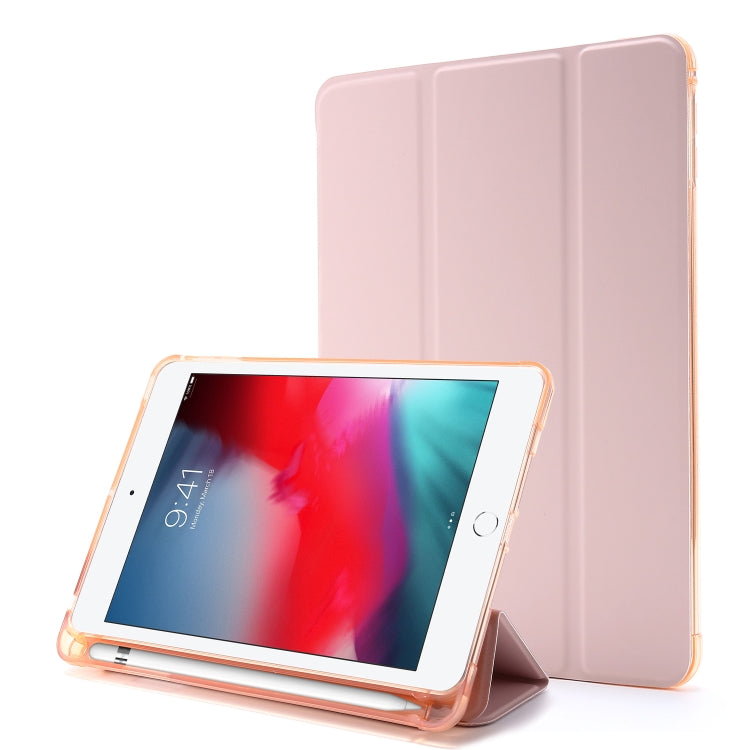 Airbag-Horizontal-Flip-Ledertasche mit dreifachem Halter und Stifthalter, für iPad 10.2 2021/2020/2019, für iPad Mini 4, für iPad Mini (2019)
