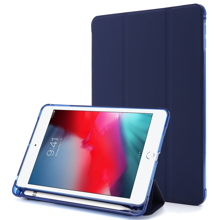 Airbag-Horizontal-Flip-Ledertasche mit dreifachem Halter und Stifthalter, für iPad 10.2 2021/2020/2019, für iPad Mini 4, für iPad Mini (2019)