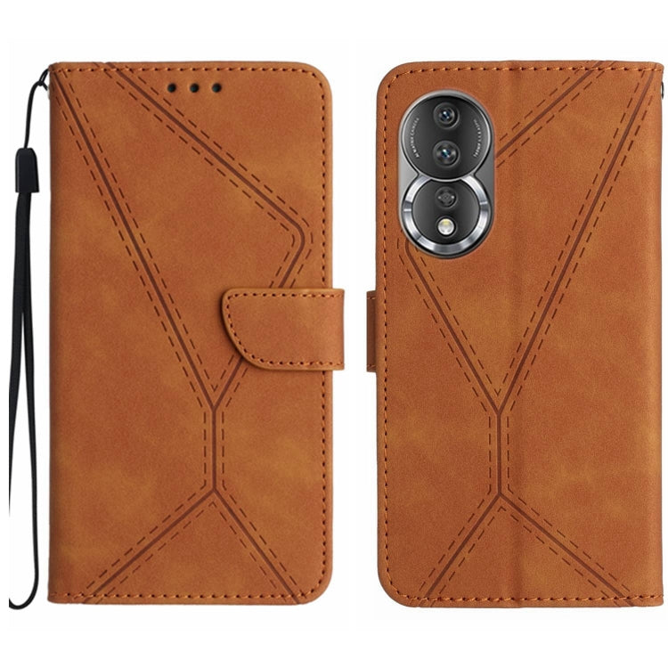Stitching Embossed Leather Phone Case