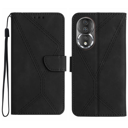 Stitching Embossed Leather Phone Case, For Honor 80, For Honor 80 Pro, For Honor X5 4G, For Honor X9a 5G /Magic5 Lite