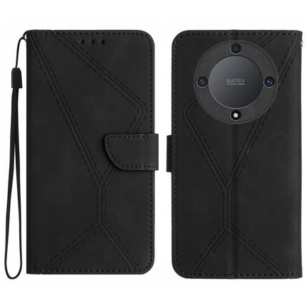Stitching Embossed Leather Phone Case, For Honor 80, For Honor 80 Pro, For Honor X5 4G, For Honor X9a 5G /Magic5 Lite