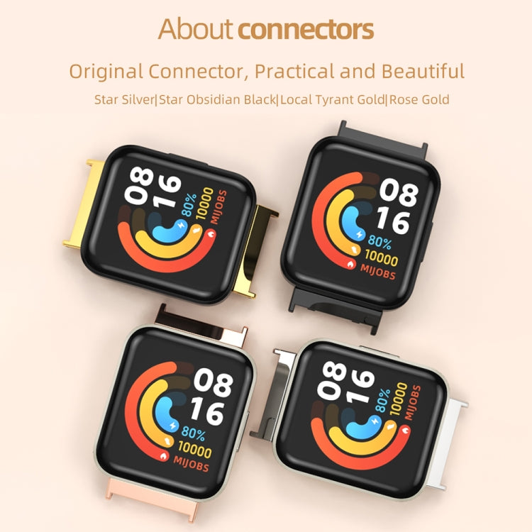 Mijobs Flat Hole Breathable TPU Watch Band, For Redmi Watch 3