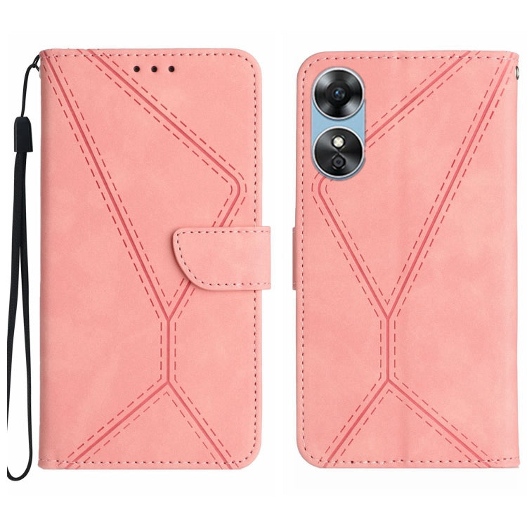 Stitching Embossed Leather Phone Case